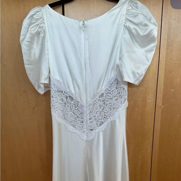 Rodarte lace trimmed satin gown - Picture 2 of 12